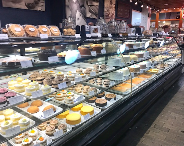 Pastries in a case at Reading Terminal Market