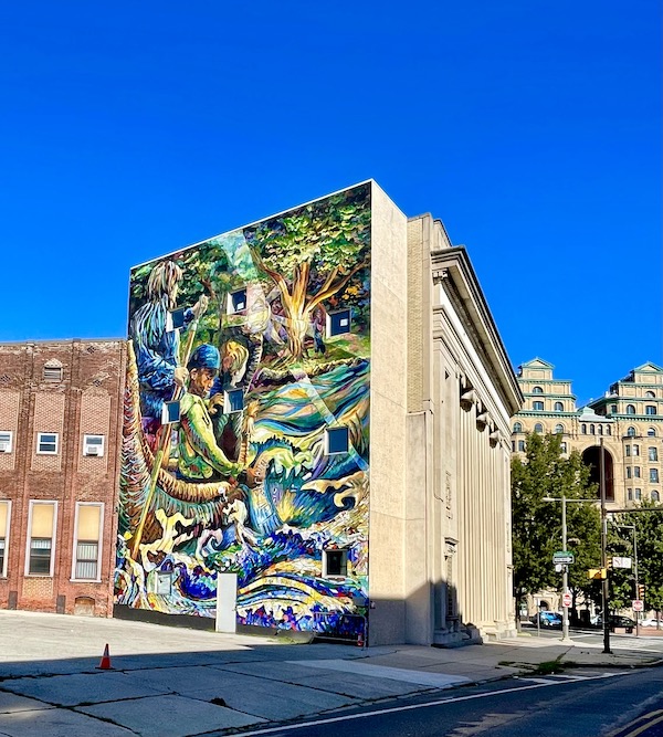 A colorful mural on the side of a building is part of Our Day In Philly Updated!