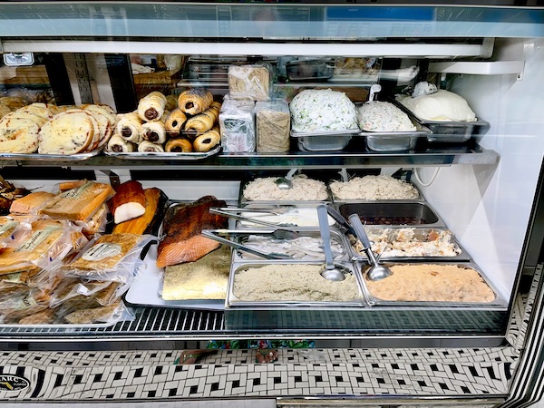 An assortment of foods at a deli in Philly